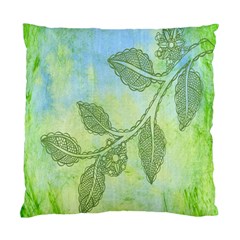 Green Leaves Background Scrapbook Standard Cushion Case (one Side) by Celenk