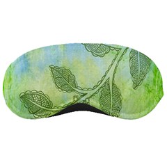 Green Leaves Background Scrapbook Sleeping Masks by Celenk