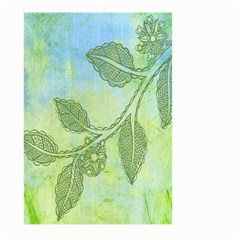 Green Leaves Background Scrapbook Large Garden Flag (two Sides) by Celenk