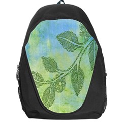 Green Leaves Background Scrapbook Backpack Bag by Celenk