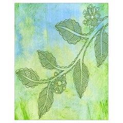 Green Leaves Background Scrapbook Drawstring Bag (small) by Celenk