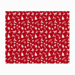 Red Christmas Pattern Small Glasses Cloth