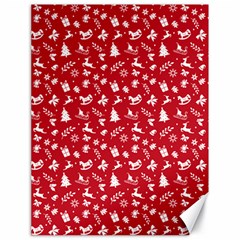 Red Christmas Pattern Canvas 18  X 24   by patternstudio