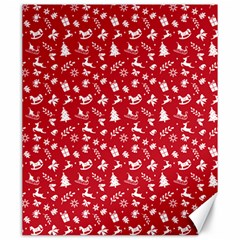 Red Christmas Pattern Canvas 20  X 24   by patternstudio