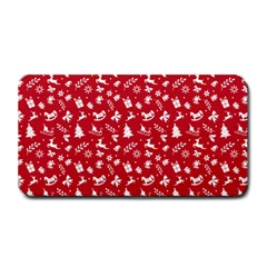 Red Christmas Pattern Medium Bar Mats by patternstudio