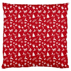 Red Christmas Pattern Standard Flano Cushion Case (two Sides) by patternstudio