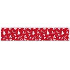 Red Christmas Pattern Large Flano Scarf  by patternstudio