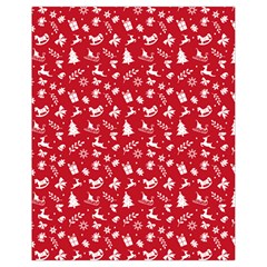 Red Christmas Pattern Drawstring Bag (small) by patternstudio