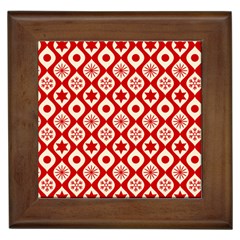 Ornate Christmas Decor Pattern Framed Tiles by patternstudio