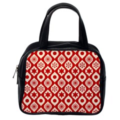 Ornate Christmas Decor Pattern Classic Handbags (one Side) by patternstudio