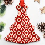 Ornate Christmas Decor Pattern Ornament (Christmas Tree)  Front