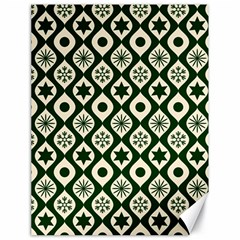 Green Ornate Christmas Pattern Canvas 18  X 24   by patternstudio