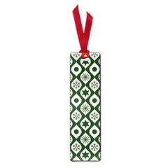 Green Ornate Christmas Pattern Small Book Marks