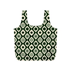 Green Ornate Christmas Pattern Full Print Recycle Bags (s)  by patternstudio