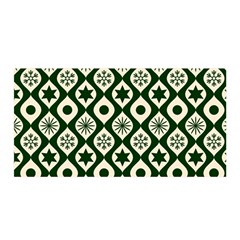 Green Ornate Christmas Pattern Satin Wrap by patternstudio