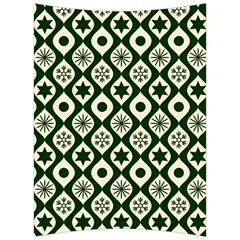 Green Ornate Christmas Pattern Back Support Cushion