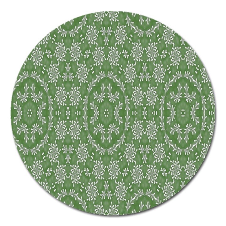 Art Pattern Design Holiday Color Magnet 5  (Round)