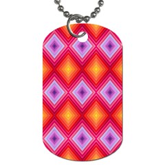 Texture Surface Orange Pink Dog Tag (one Side) by Celenk