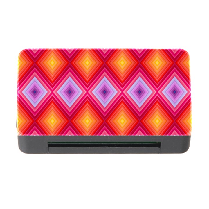 Texture Surface Orange Pink Memory Card Reader with CF