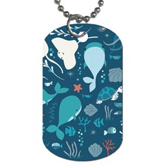 Cool Sea Life Pattern Dog Tag (one Side) by Bigfootshirtshop