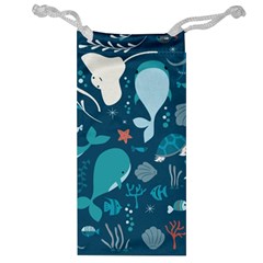 Cool Sea Life Pattern Jewelry Bag by Bigfootshirtshop