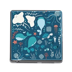 Cool Sea Life Pattern Memory Card Reader (square) by Bigfootshirtshop