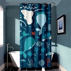 Cool Sea Life Pattern Shower Curtain 36  X 72  (stall)  by Bigfootshirtshop