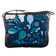 Cool Sea Life Pattern Messenger Bags by Bigfootshirtshop