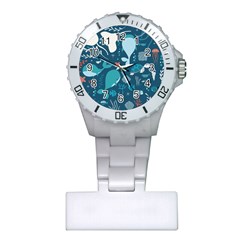 Cool Sea Life Pattern Plastic Nurses Watch by Bigfootshirtshop