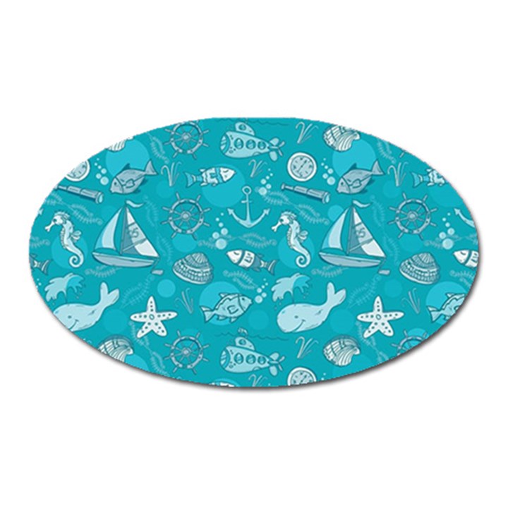 Fun Everyday Sea Life Oval Magnet