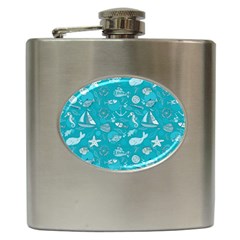 Fun Everyday Sea Life Hip Flask (6 Oz) by Bigfootshirtshop