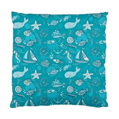 Fun Everyday Sea Life Standard Cushion Case (two Sides) by Bigfootshirtshop