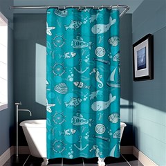 Fun Everyday Sea Life Shower Curtain 36  X 72  (stall)  by Bigfootshirtshop