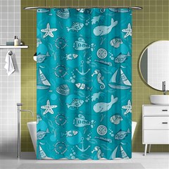 Fun Everyday Sea Life Shower Curtain 48  X 72  (small)  by Bigfootshirtshop