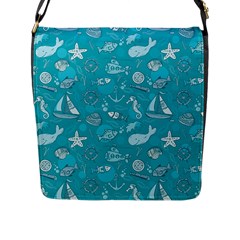 Fun Everyday Sea Life Flap Messenger Bag (l) 