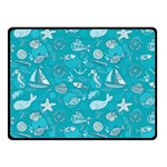 Fun Everyday Sea Life Double Sided Fleece Blanket (Small)  45 x34  Blanket Back