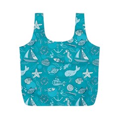 Fun Everyday Sea Life Full Print Recycle Bags (m)  by Bigfootshirtshop