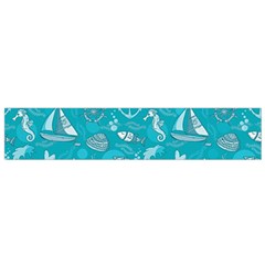 Fun Everyday Sea Life Small Flano Scarf by Bigfootshirtshop