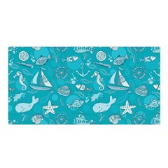 Fun Everyday Sea Life Satin Shawl by Bigfootshirtshop