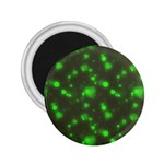 Neon Green Bubble Hearts 2.25  Magnets Front