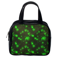 Neon Green Bubble Hearts Classic Handbags (one Side) by PodArtist