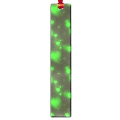 Neon Green Bubble Hearts Large Book Marks by PodArtist