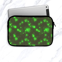 Neon Green Bubble Hearts Apple Ipad Mini Zipper Cases by PodArtist