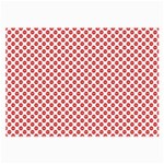 Sexy red and white polka dot Large Glasses Cloth Front