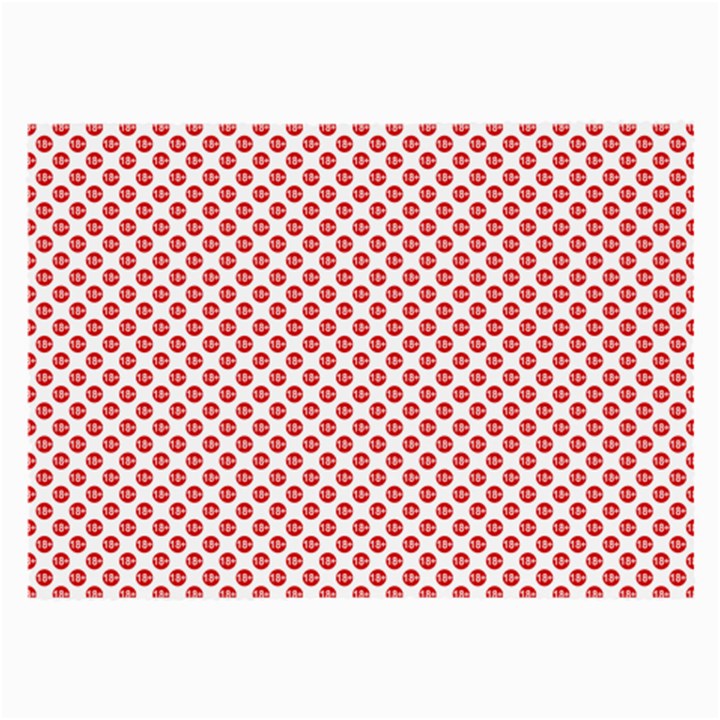 Sexy red and white polka dot Large Glasses Cloth