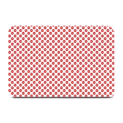 Sexy Red And White Polka Dot Plate Mats by PodArtist