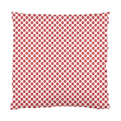 Sexy Red And White Polka Dot Standard Cushion Case (one Side) by PodArtist