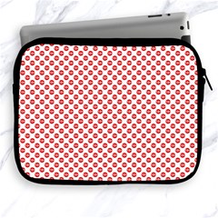 Sexy Red And White Polka Dot Apple Ipad 2/3/4 Zipper Cases by PodArtist