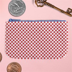 Sexy Red And White Polka Dot Large Coin Purse by PodArtist