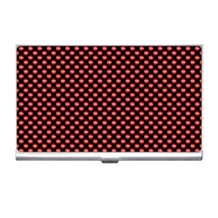 Sexy Red And Black Polka Dot Business Card Holders by PodArtist